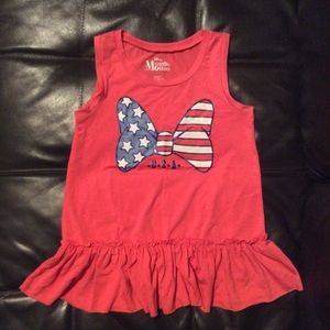 Disney Minnie Mouse Ruffle Bottom Tank Top S(6/6X)